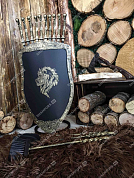 Каминный набор Щит-подставка Лев на 10 шампуров Эльбрус