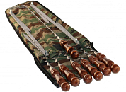 Комплект профессиональных шампуров в чехле с кочергой