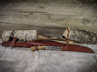 Набор шампуров разные звери с ножом Кизляр (сандал)