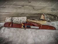 Набор шампуров Царская охота с ножом (сандал)