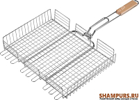 Профессиональная сетка для барбекю из толстого нержавеющего прута 39 см на 35 см