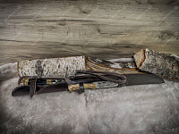 Шампуры Звери в чехле с ножом Кизляр (коричневый)