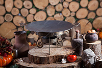 Сковорода Садж из стали 45 см с подставкой Непал