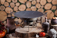 Сковорода Садж из стали 60 см с подставкой Непал