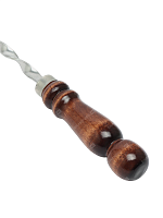 Шампур с деревянной ручкой 10 мм - 40 см (эконом)