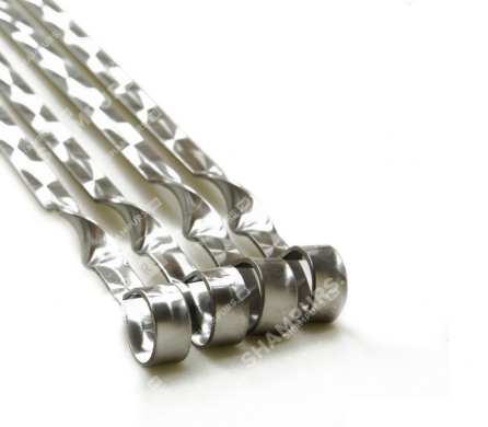 6 профессиональных шампуров 16 мм - 60 см