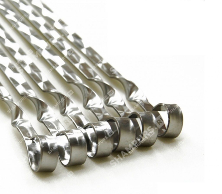 6 шампуров для мяса 18мм - 40см