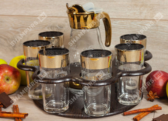 Бар Барокко (Барная стойка + кувшин + 6 стаканов)