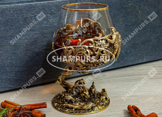 Бокал для коньяка Охота на кабана элит