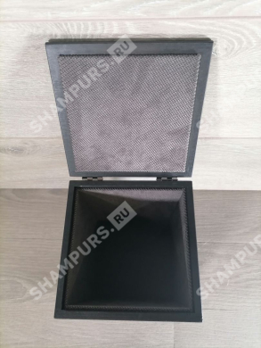 Деревянная коробка для бокала черная