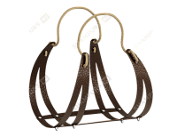 Дровница с пеньковой ручкой XL