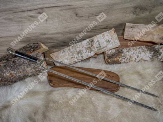 Двойной шампур для курицы Бронза