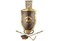 Каминный набор Щит-подставка Барс на 6 шампуров Эверест