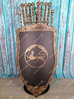 Каминный набор Щит-подставка Барс на 8 шампуров Бештау