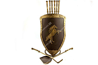 Каминный набор Щит-подставка Конь на 6 шампуров Эльбрус