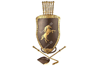 Каминный набор Щит-подставка Конь на 6 шампуров Эверест