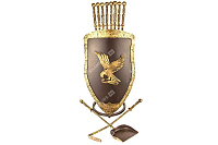 Каминный набор Щит-подставка Орел на 8 шампуров Эверест