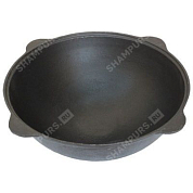 Казан чугунный 30 литров круглое дно