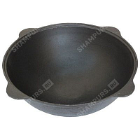 Казан чугунный 30 литров круглое дно