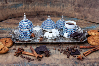 Кофейный набор на 2 персоны Турецкий глаз