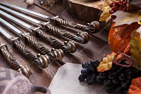 Кованые шампуры комплект 6 шт - Эльбрус