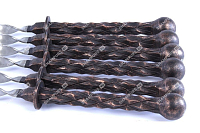 Кованые шампуры комплект 6 шт - Гефест