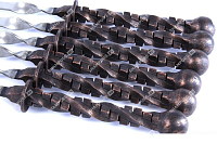 Кованые шампуры комплект 6 шт - Кузнец