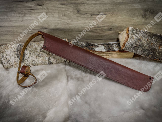 Кожаный чехол-футляр для шампуров (сандал)