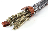 Кожаный колчан с шампурами - Звери (цельное литье)