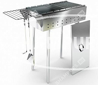 Мангал стационарный с откидными решетками Praktika B