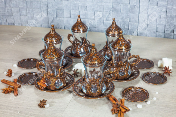 Набор армуд на 6 персон бронза