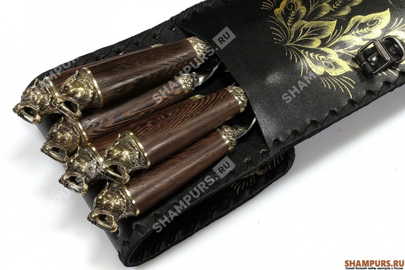 Набор для шашлыка Саблезубые тигры - 1 (объемная рукоять)