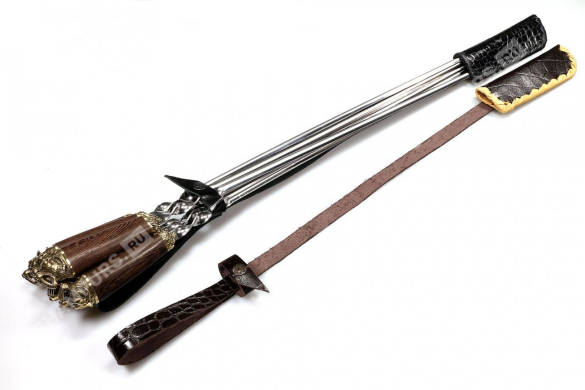 Набор для шашлыка Саблезубые тигры - 5 (объемная рукоять)