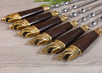 Набор шампуров Акулы объёмная рукоять без чехла