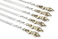 Набор шампуров без чехла - Кабаны (цельное литье)