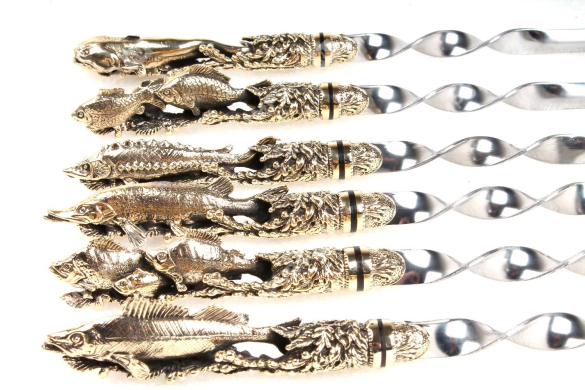 Набор шампуров - Мечта рыбака (цельное литье)