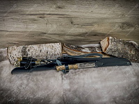 Набор шампуров разные звери с ножом Кизляр (черный)