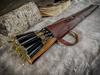 Набор шампуров разные звери в чехле Прайм элит (сандал)