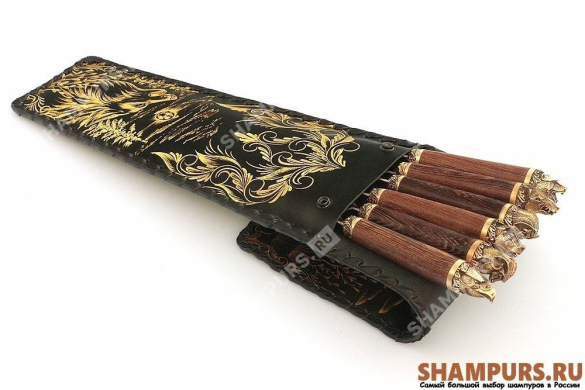 Набор шампуров "разные звери" в чехле