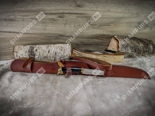 Набор шампуров Царская охота с ножом (сандал)