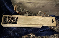 Подарочная деревянная коробка-пенал (с наполнителем)