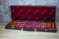 Подарочный набор с профессиональными шампурами (черный)