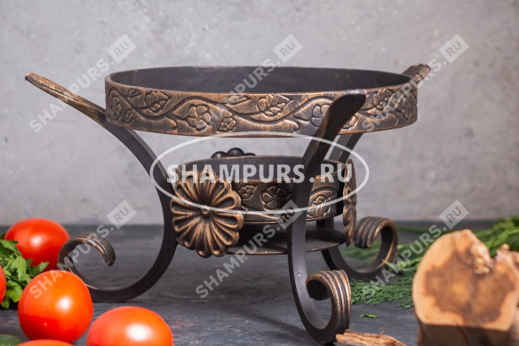 Подставка для сковороды садж "Карфаген" (кованая)