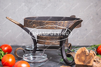 Подставка кованая с емкостями для соуса