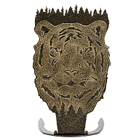 Подставка под шампуры Тайга - Тигр (золото)