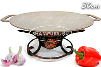 Садж чугунный 30 см на кованой подставке Кебаб