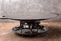 Садж чугунный 42 см на профессиональной подставке