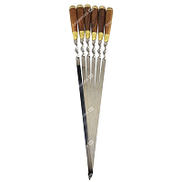 Шампуры с деревянной ручкой