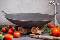 Wok стальной с двумя ручками 30 см