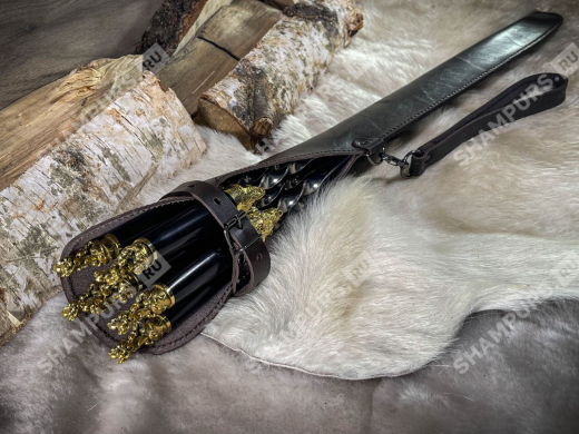 Шампуры Мечта охотника в чехле (коричневый)